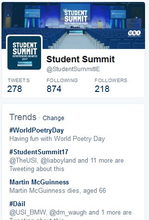 Student Summit tweet media