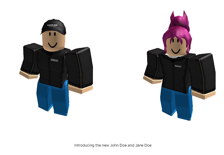 Simplyremove On Twitter Roblox Is Changing The Characters Of Jane And John Doe They Won T Be Happy - is jane and john doe real in roblox