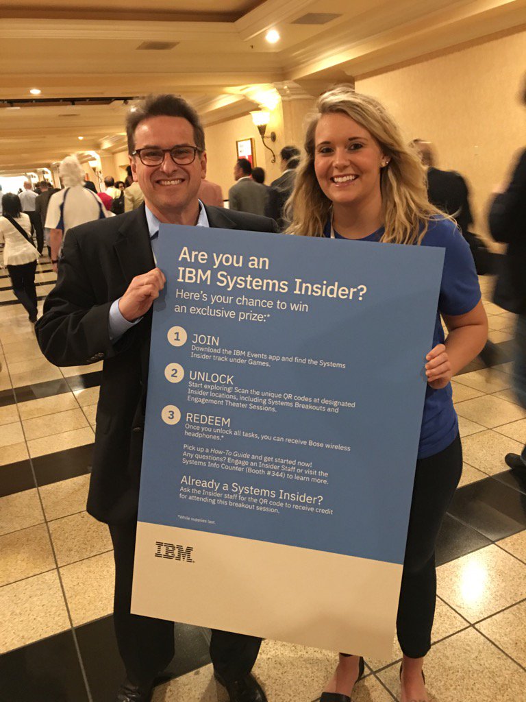 pcarvao's tweet photo. Are you a #SystemsInsider ? #IBMInterConnect https://t.co/NffUyj9Ft7