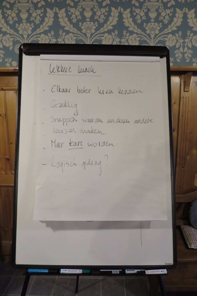 Onze vergadergasten @debirktvergaderen naar huis vertrokken en ik mag de uitkomsten nog even bekijken...#vergaderlocatie #maarn
