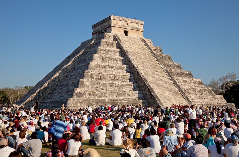 GCagents's tweet photo. The Spring equinox at Chichen Itza is a major tourist attraction. https://t.co/6DPFp5WMTL