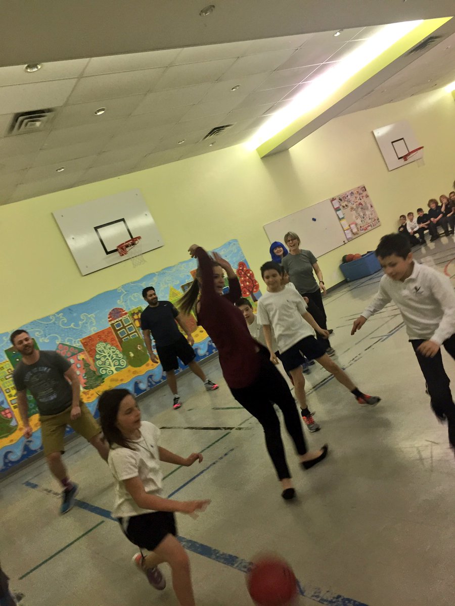 rvschoolyyc's tweet photo. It's 6-3 for the teachers!!! The Rapids are bringing it!!! But so are the teachers! https://t.co/Dplfmh9WOx