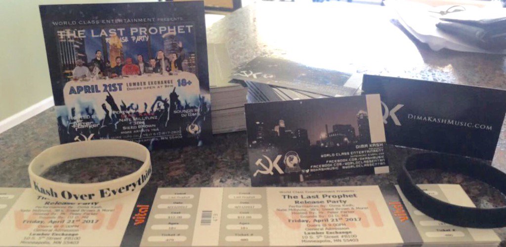 _Platinumant's tweet photo. Tickets available !!! @dkashmusic Release party "The Last Prophet" hml ASAP #KASHMob https://t.co/XnpqNawMQh