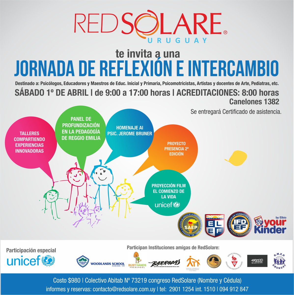 elelbio's tweet photo. ¿Ya reservaste tu lugar para la próxima Jornada de Reflexión e Intercambio de #RedSOLARE en #Montevideo? ¡Faltan pocos días! https://t.co/jehQYLOfDh
