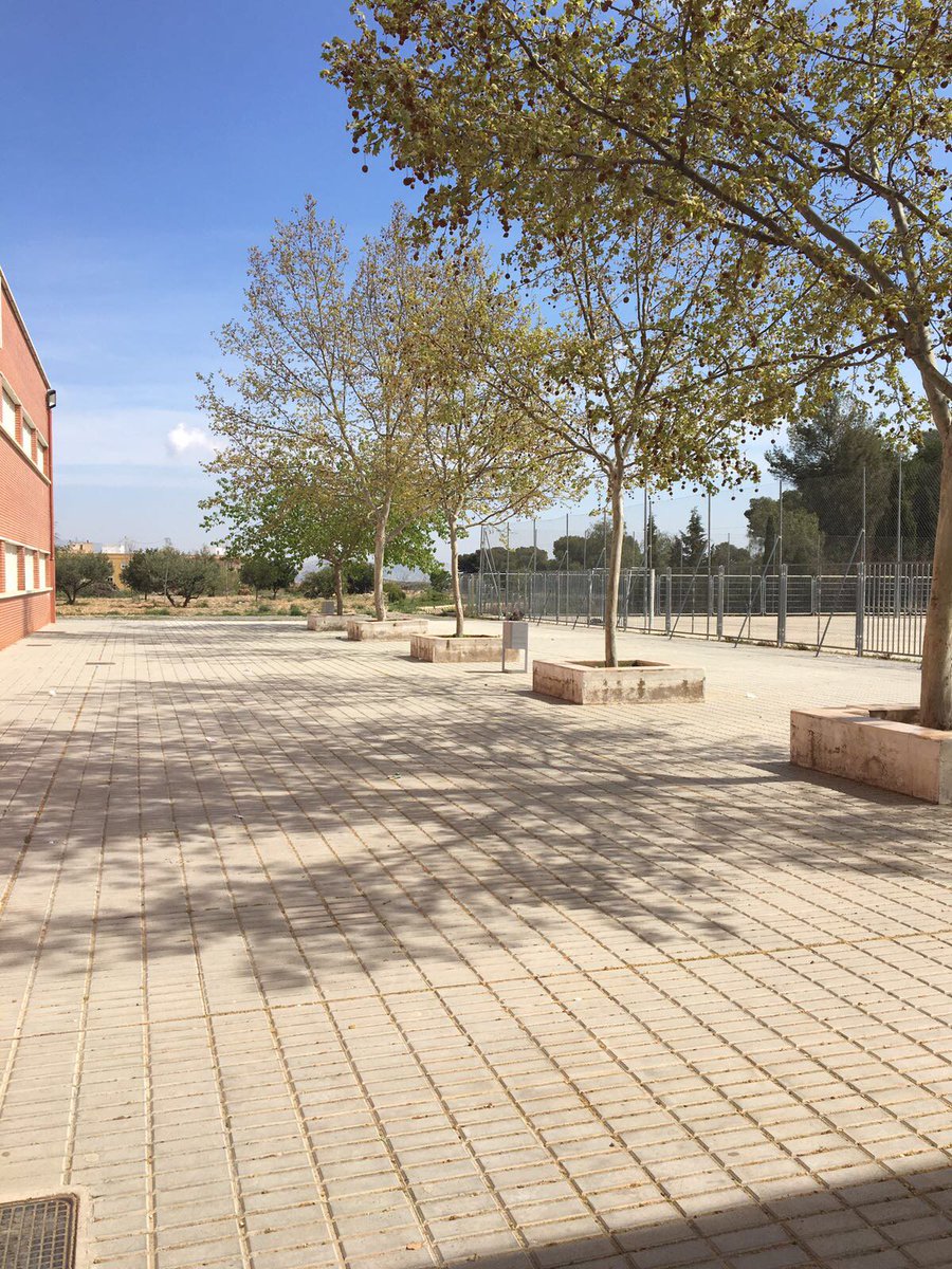 Este es el patio de mi instituto, el lugar que más me gusta ya que se puede descansar y desconectar un rato. #Añoazorinies1