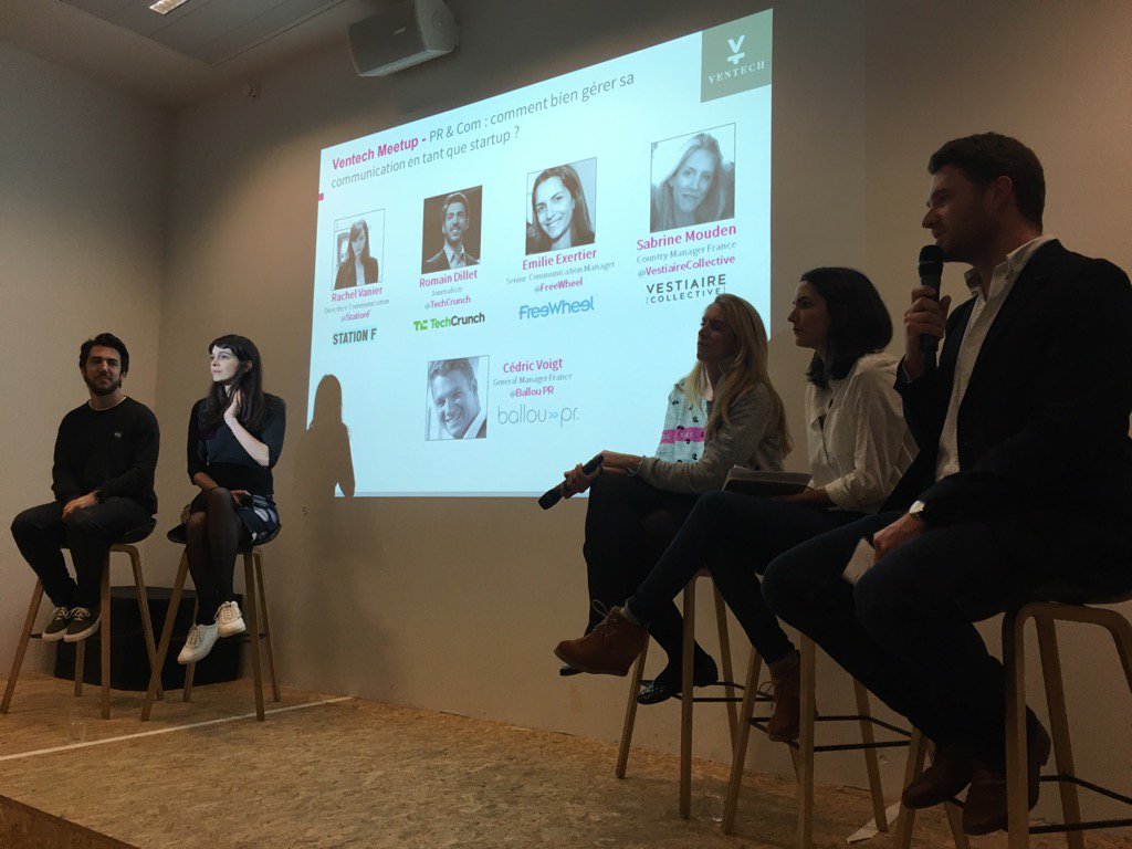 ClaireHoury's tweet photo. @Ventech_VC  @VestiaireCo_FR @freewheel @TechCrunch VENTECH Meetup starts https://t.co/RM2z3H6Zl1