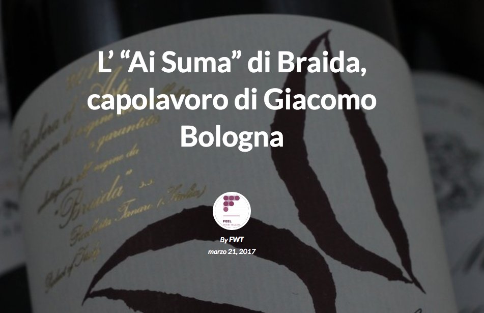 braidawines's tweet photo. L’“Ai Suma” di Braida, capolavoro di Giacomo Bologna
https://t.co/XgpRRVGHY4
#BraidaWine #GiacomoBologna #AiSuma #wine #piemonte https://t.co/nQwpED08oo