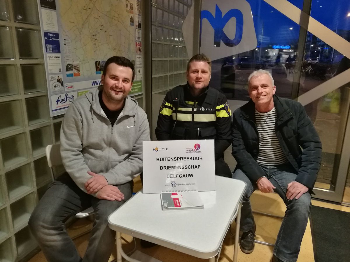 Driemensschap is er klaar voor. Komen jullie ook naar onze spreekuur in de Passage? #3mdg
@WijkagDelfgauw  <a href="/WijkmDelfgauwOL/">Wijkmanager Delfgauw</a>