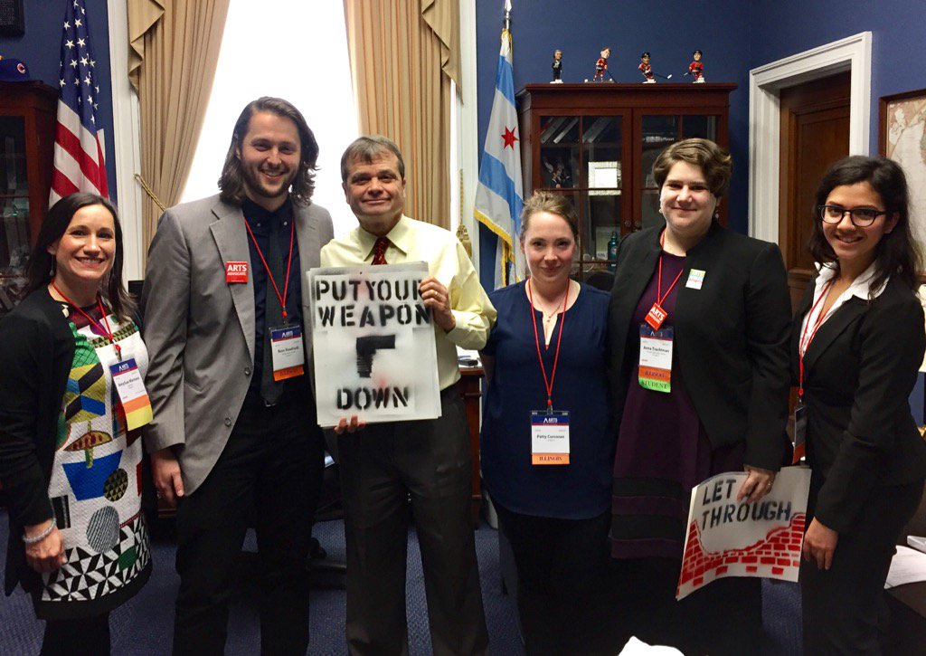 TY <a href="/RepMikeQuigley/">Mike Quigley</a> 4 your time &amp; passion for arts. #IL25inDC #ArtsAdvocacy <a href="/RRoadruck/">roadruckartclass</a> <a href="/AnnaTrachtman/">Anna Trachtman</a> <a href="/AmySueMertens/">AmySue Mertens</a>