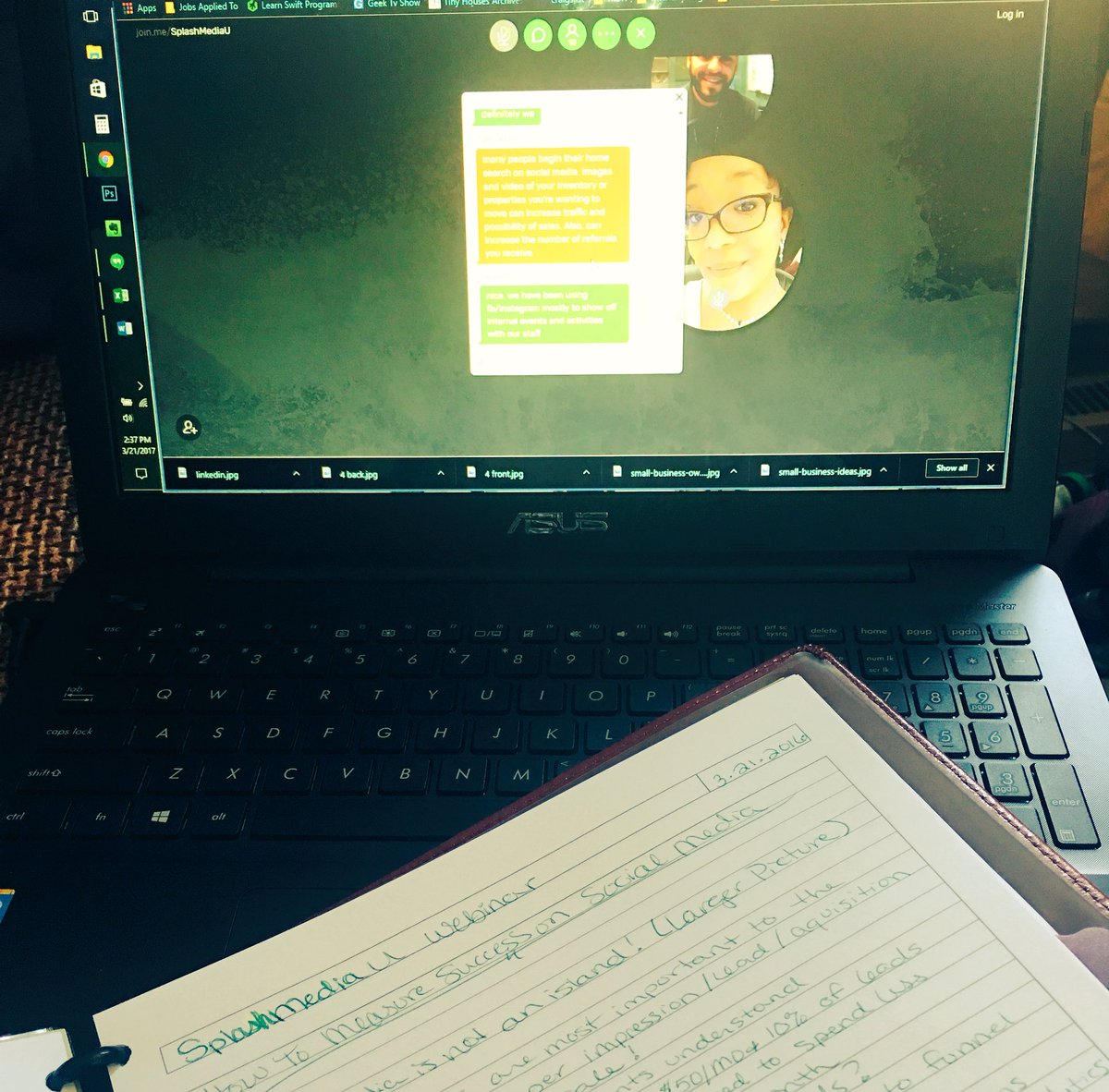 Len_Social's tweet photo. @duncangilman @SplashMediaU Thank you for a great #splashworkshop! Took lots of notes. https://t.co/DNeprbwodP