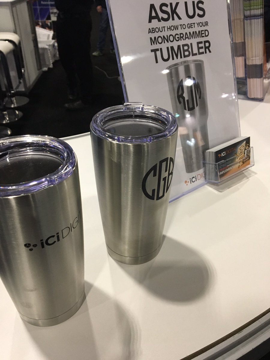Get your personalized tumbler <a href="/iCiDIGITAL/">iCiDIGITAL</a> booth 1038 #adobesummit