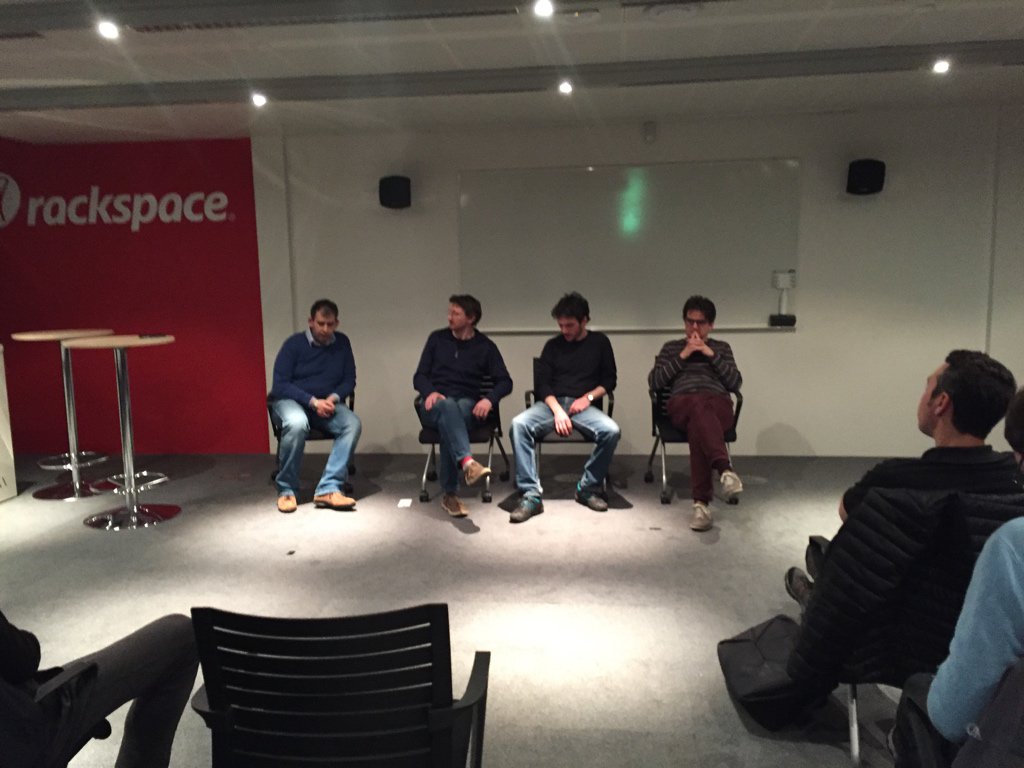 OpenStackCH's tweet image. Panel discussion and updates from the #openstack Milan operators meeting with @gpaterno @seanrmurphy Matteo from UZ and @simonl
