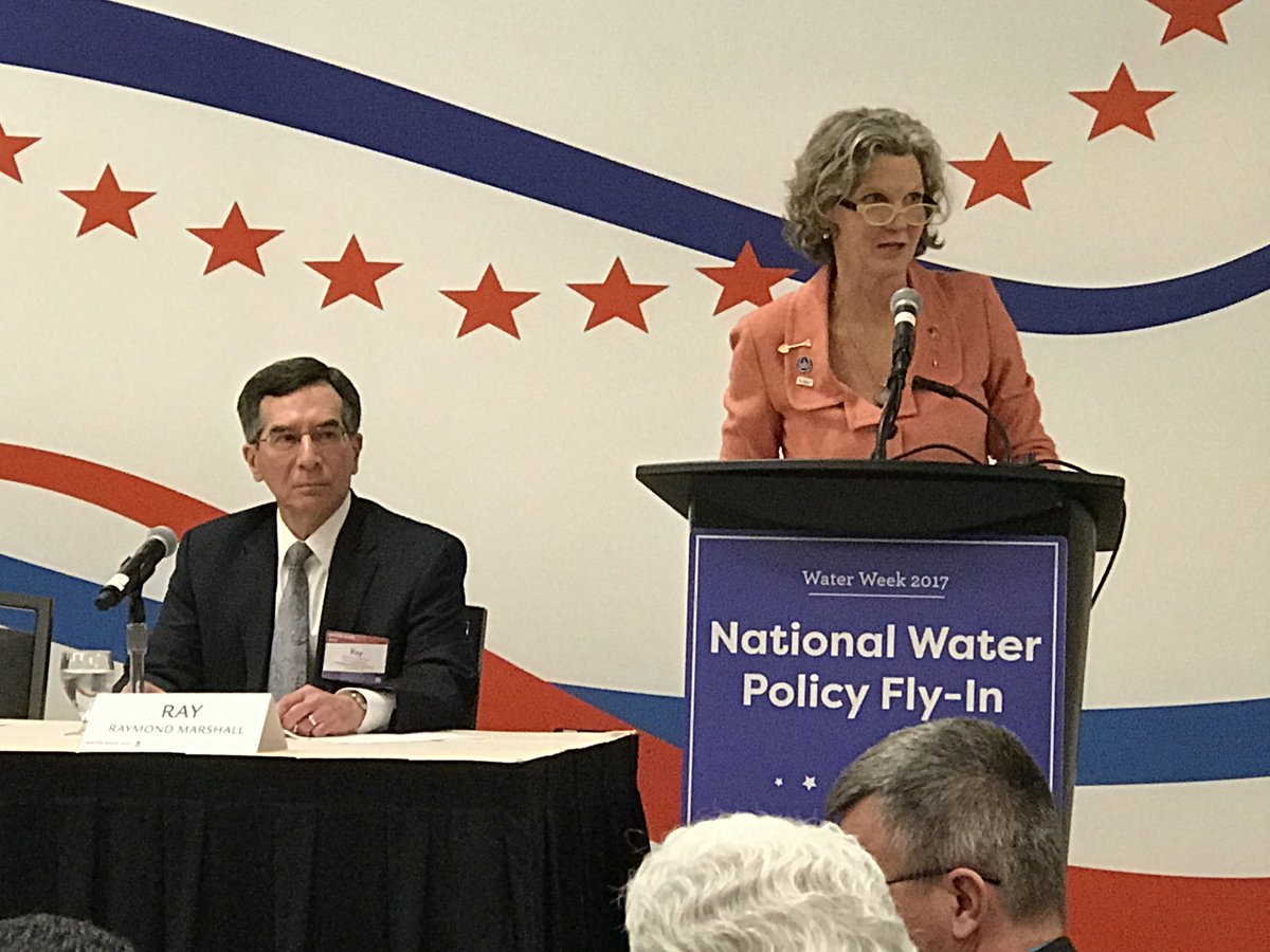 NACWA's tweet photo. "We are here to make sure the voice for Water is heard...we have a powerful, compelling message" @LynnBroaddus, @WEForg Board Mem #WaterWeek https://t.co/vHV2CpzdRV