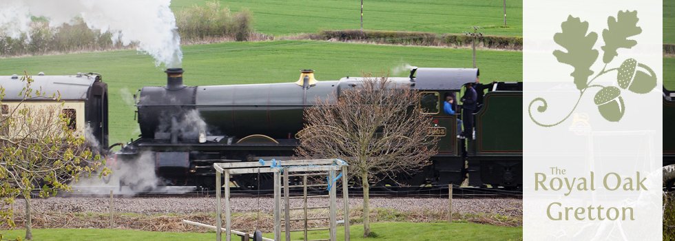Spring is almost here! Fancy a jaunt to a cosy #Cotswolds pub with rolling gardens and a passing #steamtrain ?