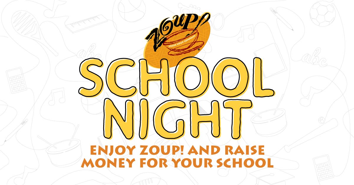 NEXT WEEK - Dine to Donate at @Zoup_Soup in Carmel - March 28th 5-8 pm. Don't forget the flyer, its coming home with your student this week.