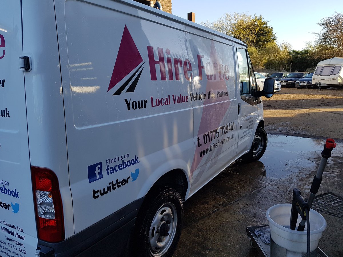 Early start but the vans won't wash themselves.
