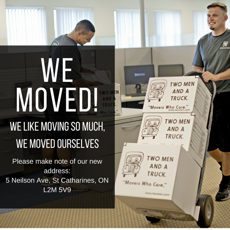 TwoMenNiagara's tweet image. Things sure have changed! Like our address for instance! #niagaramovers #businessmoves #welovemoving #springmoves #MovingForward