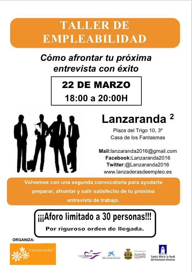 Lanzaranda2016's tweet photo. Última oportunidad de nuestro taller!
Enfréntate a tu proxima entrevista con éxito!
Con nuestra ayuda lo podrás conseguir!
@Lanzaderas_EES https://t.co/6GOgWm4a12