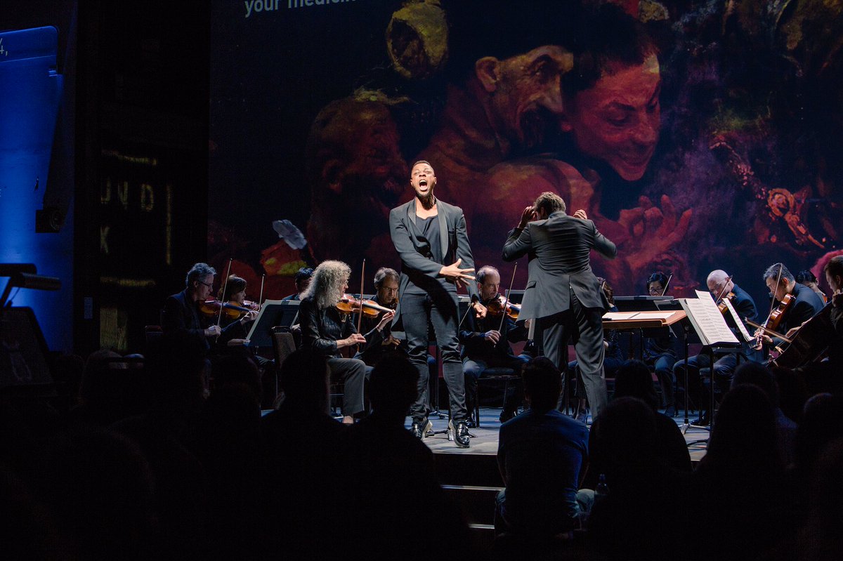 SFSoundBox's tweet photo. Scenes from "Rebel" last weekend w/ @SFSymphony musicians &amp; @DavoneTines, led by Christian Reif #SFSoundBox https://t.co/RFF9PMtaFi