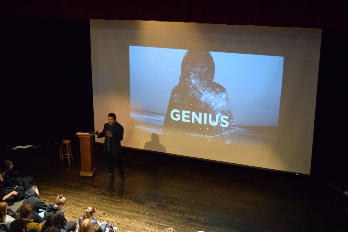 lmmills42's tweet photo. @LeopoldoGout @FierceReads Thank you, Leopoldo Gout for a fantastic visit!  You inspire us. #ashevillehigh https://t.co/SYDJX0zbS8