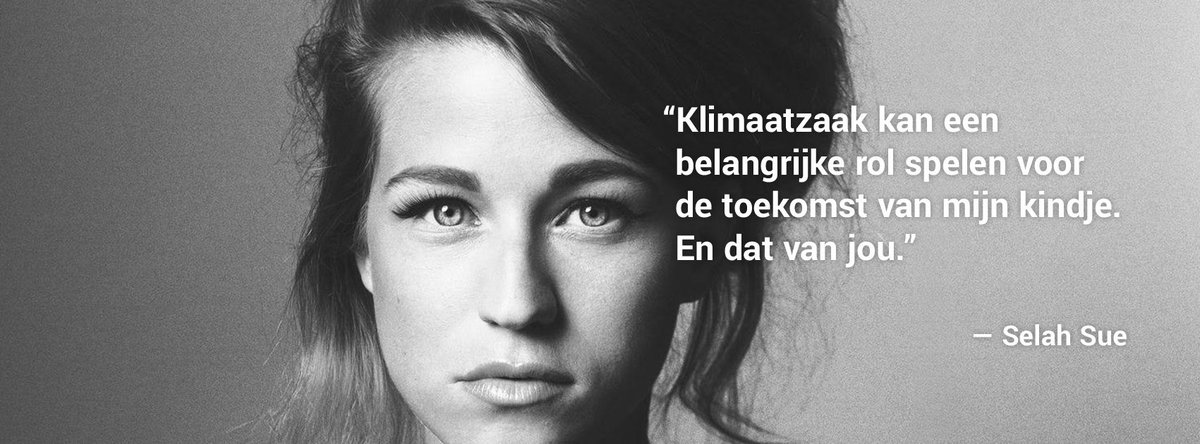 Het leven gaat door, nu onze leiders nog. Proficiat <a href="/SelahSue/">Selah Sue</a> 
Nieuwsgierig? klimaatzaak.be
