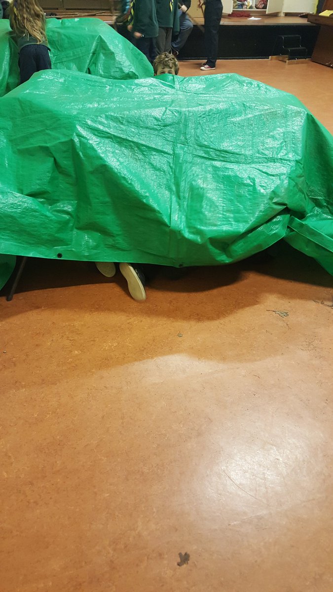 8thmuswellhill's tweet photo. Shelter building in the hall for the cubs tonight. #iScout #HopeItDoesNotRain https://t.co/Kiu03hqvHu