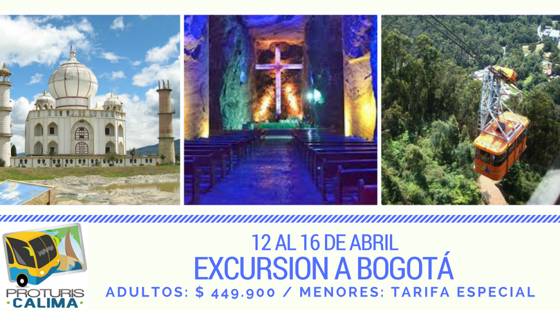 proturiscalima's tweet image. EXCURSION A BOGOTA POR SOLO $449.900 del 12 al 16 de Abril.  Reserva tu cupo en 6543308 cel / whatsapp 313 686 2013. PROTURISMOCALIMA.COM