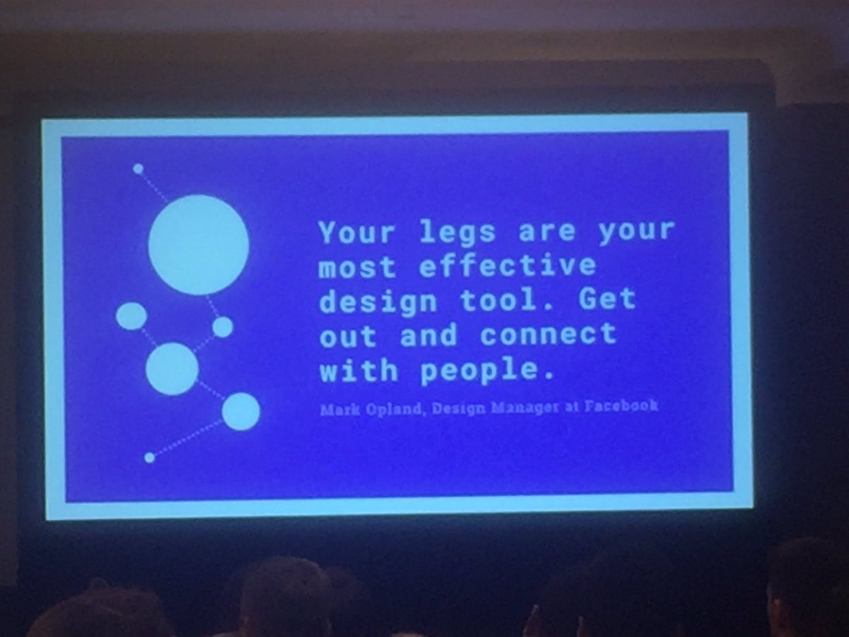 CassetteTech's tweet image. Gem on User Research from @aarron of @InVisionApp at #OReillyDesign &quot;Your legs are your most effective design tool.&quot; @mopland