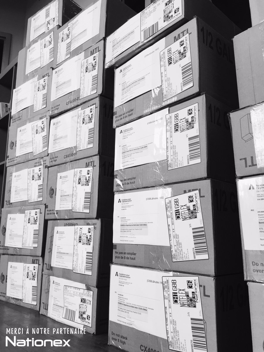 FondationAlpha's tweet photo. Et c'est parti! Nous effectuons les premiers envois de livres du programme « La lecture en cadeau » pour 2017 #lalectureencadeau #LEC2017 https://t.co/AOBvORVq4E