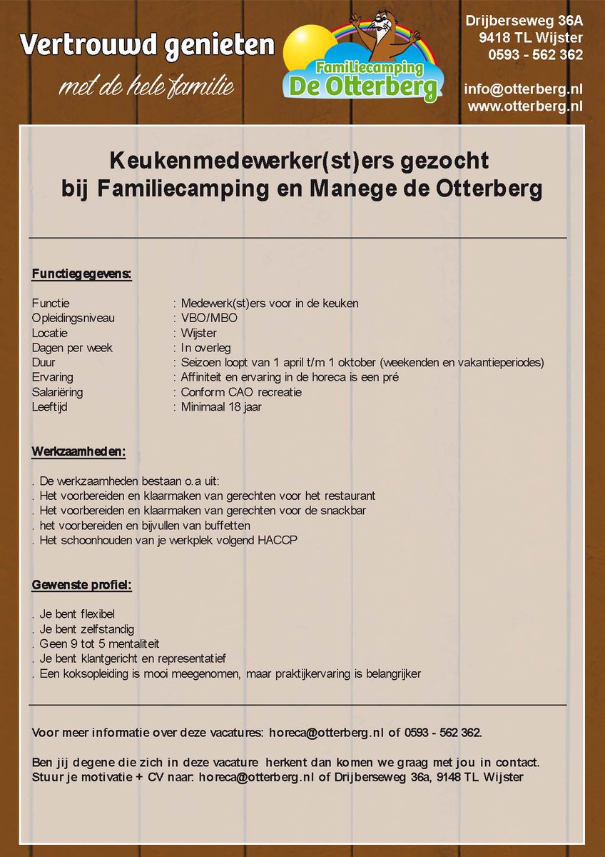 otterberg1's tweet photo. #VACATURE Wie komt ons team versterken? https://t.co/u406U9VPSz
