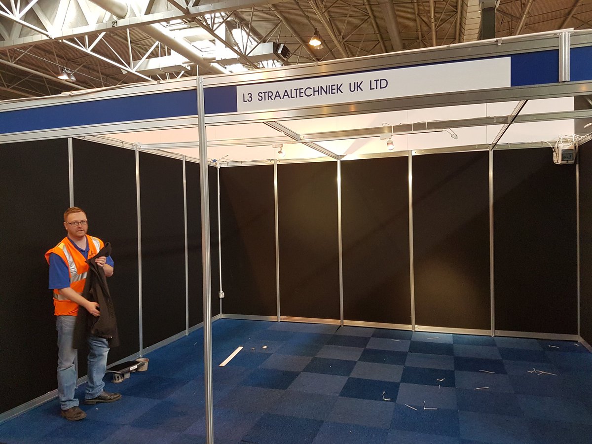 straaltechniek's tweet photo. Surface World this week, set up day today at the NEC Birmingham.  
#long day https://t.co/O8XBHx7xzt