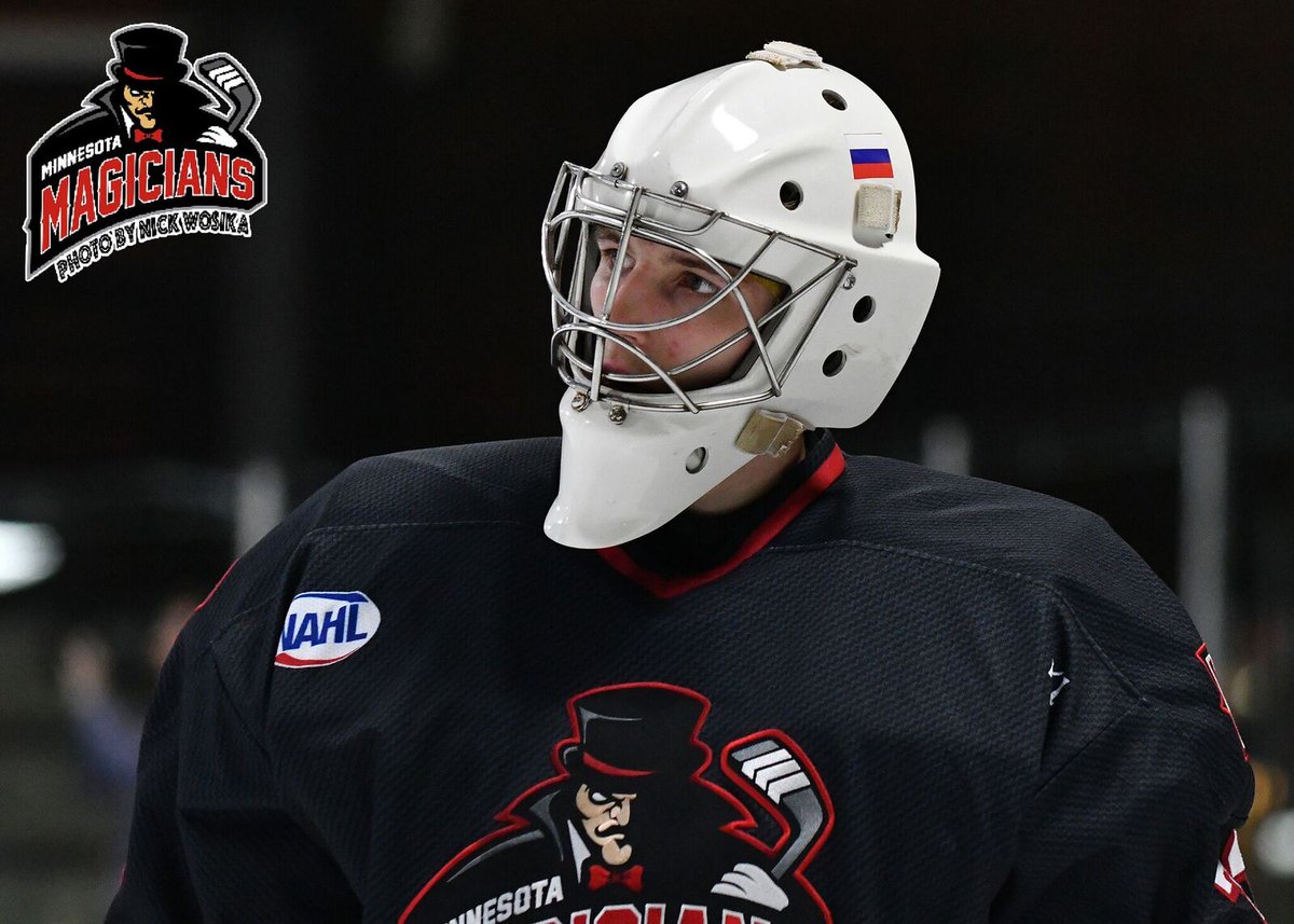 WiscWindigo's tweet image. Goaltender Ivan Prosvetov went off in the #MNMagicians sweep of Janesville over the weekend, stopping 82 shots in his pair of victories!
