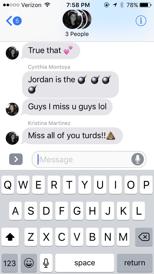 EmmaBillerbeck's tweet photo. We've all been apart for 2 days... our lives are tragic @_kmart07 @montoyacynthia1 @Jirden @JWat18 @32MartinezJr #SpringBreakCrew https://t.co/pPLStNwYyV