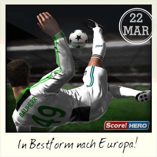 In Bestform nach Europa! #scorehero itunes.apple.com/gb/app/Score!-…