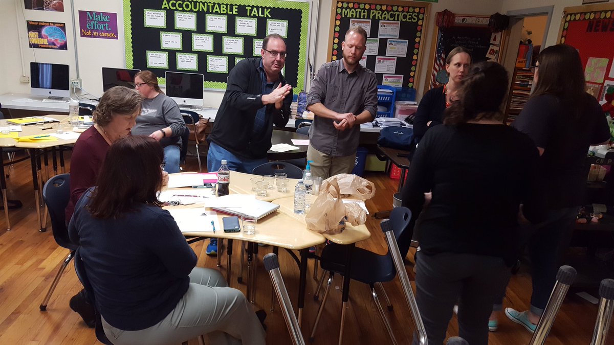 KCSMathematics's tweet image. Gresham MS math Ts using a Taste Testing Task to model ways to vertically collaborate.#theyhavegoodtaste #funPD @gmprincipal @MathFriendAnne