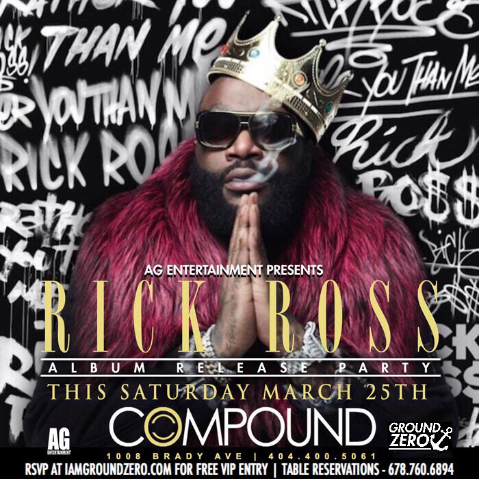 GROUNDZERO_ENT's tweet photo. Join us this Saturday at the World Famous Compound With The BOSS @RickRoss RSVP @ https://t.co/dnZSUUJSZK FOR VIP ENTRY! https://t.co/Pls8Ky8486