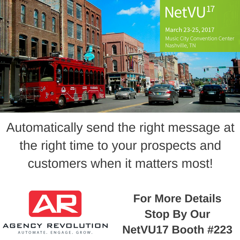 AgencyRev's tweet photo. We're excited to see #Vertafore users at #NetVU2017 ! Visit at booth #223
Learn about Agency Revolution here - https://t.co/O3lzT9xRgq https://t.co/vb8G61m9DQ