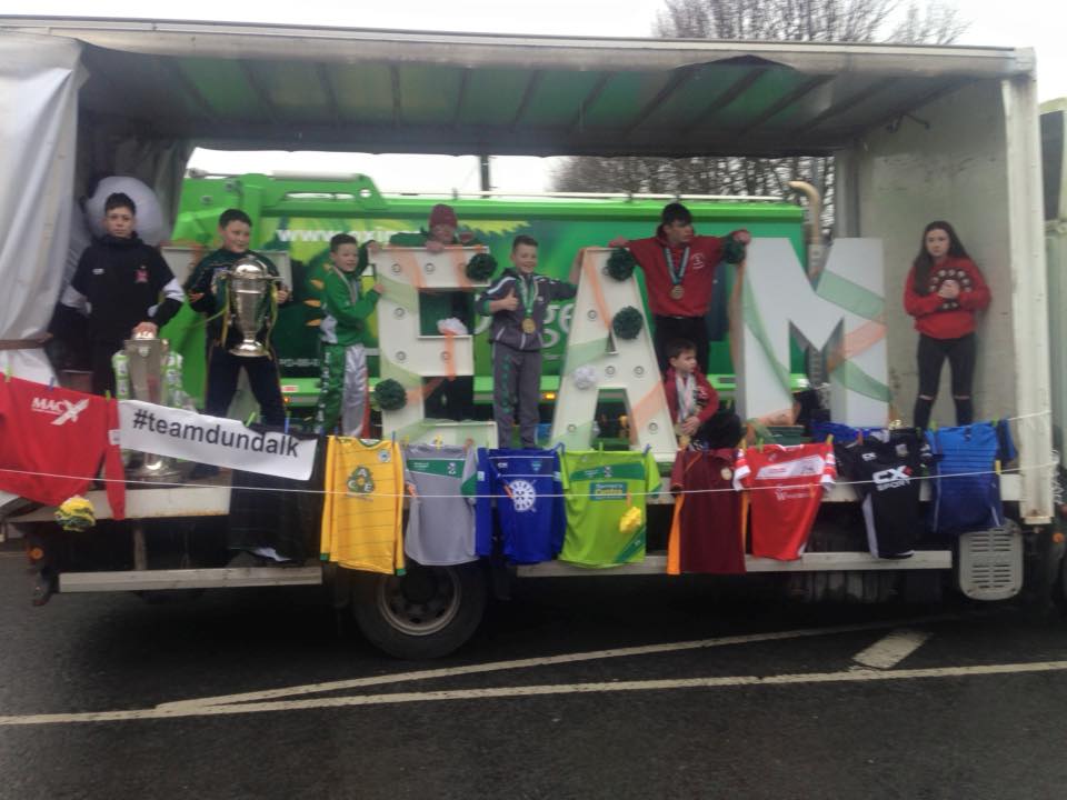 Our #TEAMDundalk float was full of champions and silverware <a href="/DundalkFC/">Dundalk FC</a> <a href="/SOMLouth/">Sean O Mathuna GLG</a> to name but a few #louthchat #kookee