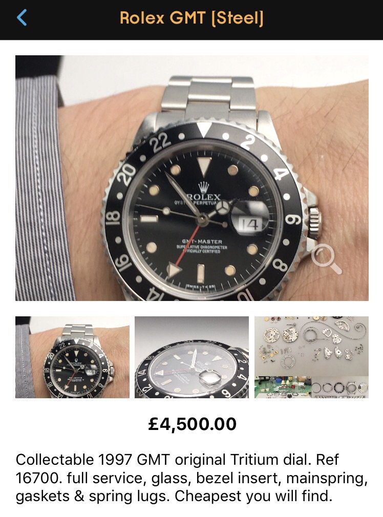 Looking for a #rolex ⌚️ This #collectable has a #tritium dial just had full service and overhaul. DM for more details #rolexGMT