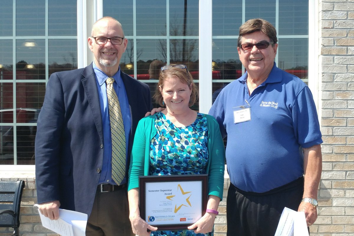 ckennedync's tweet photo. Congrats to @DawnB051891 for being the @SMS_Vikings Semester Superstar for @SmithfieldSelma Chamber of Commerce! #SSStrong #LDBMore https://t.co/AE2D2gMauZ