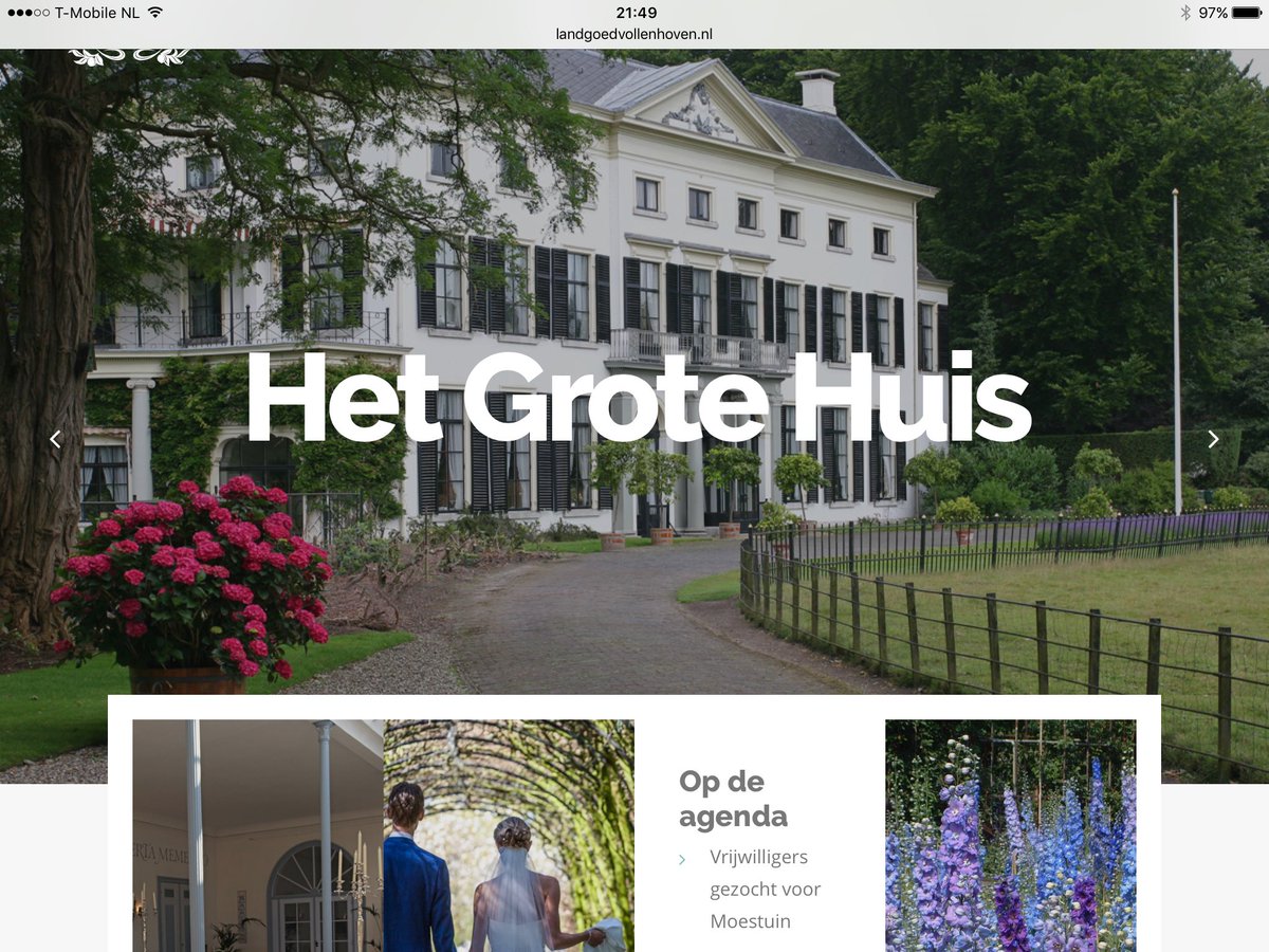 De volledig vernieuwde website is live. We zijn benieuwd naar wat u er van vindt!landgoedvollenhoven.nl