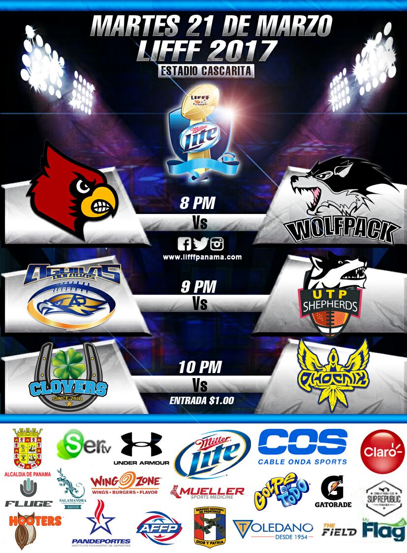 Jornada de <a href="/LIFFFpanama/">Liga de Flag Football Femenino Panamá</a>  desde el Cascarita Tapia