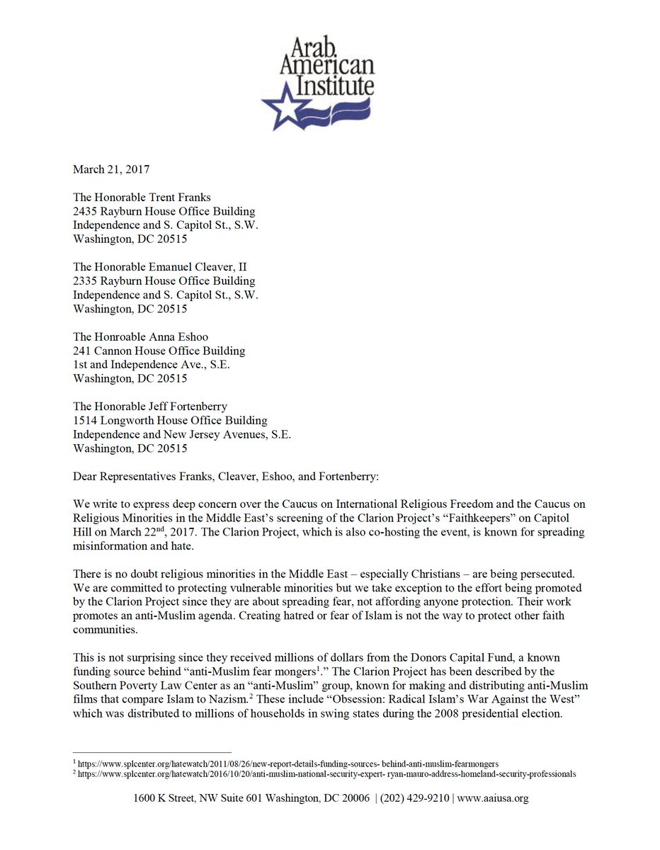 AAIUSA's tweet photo. .@nytopinion anti-Muslim group given voice on the Hill https://t.co/WeGcF0KFUB #ThisWeekinHate https://t.co/7ovvpOSO3L