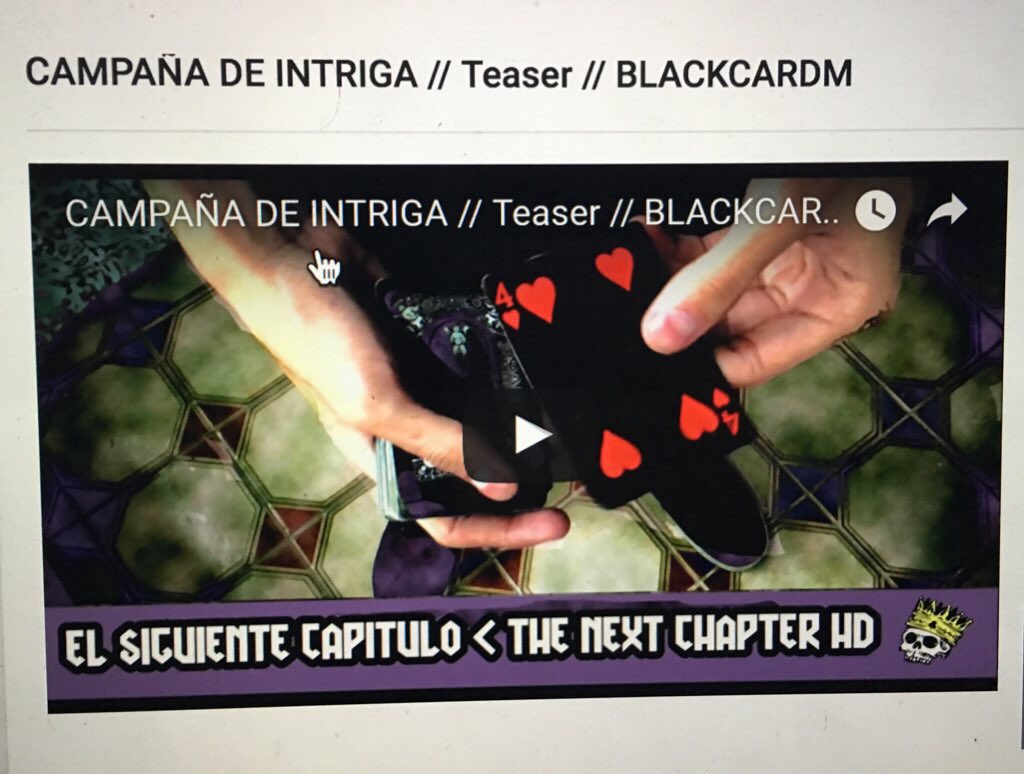 BlackCardM's tweet photo. Chicos nuevo video en mi canal, RT y te saludo en mi próximo video 🎃 #Venezuela #magic #magia 
https://t.co/hr08kSajqM https://t.co/qj7TXCUbcK