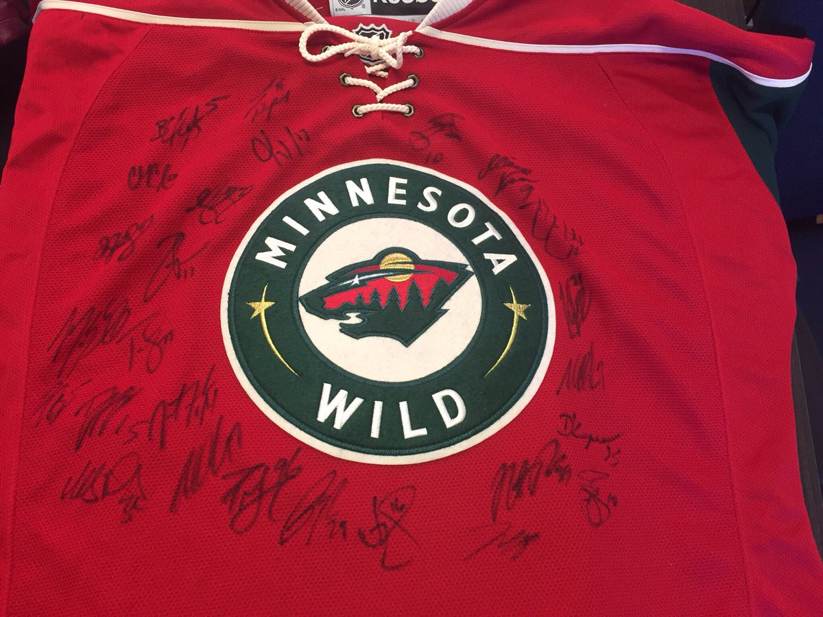 Autographed Paul Statsny stick and '12-13 Minnesota Wild jersey could be yours April 7th!