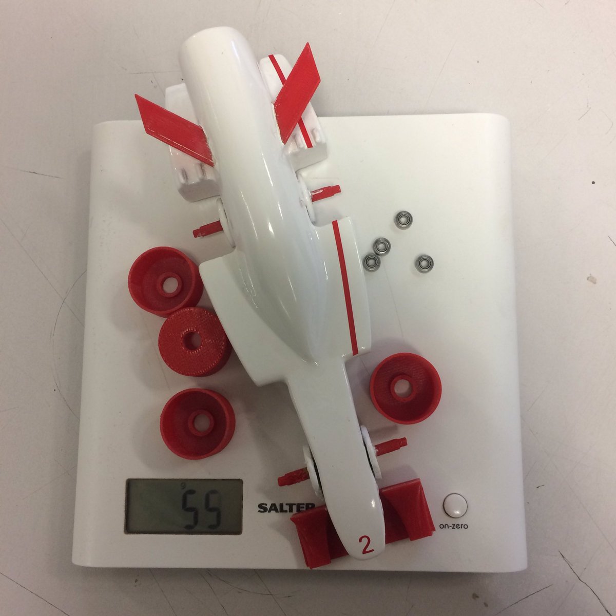 evolve_GB's tweet photo. Weight of car = 55 g
Perfectly within regulations! #f1inschools #f1is #iqengineering #roadtosilverstone #F1tness https://t.co/jhXbTy6QxA