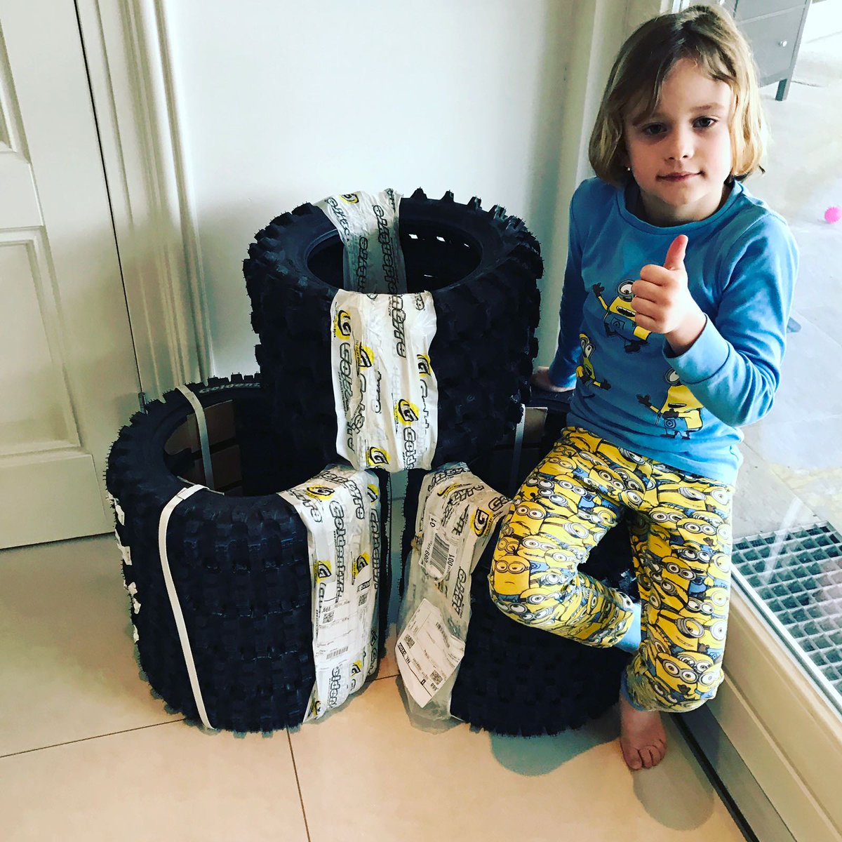 Thanks to <a href="/GoldenTyre_GT/">GoldenTyre</a> and #GazzaRacing for the preseason tyre package! #StYouthProMX #VosOssMotoren #NoFearEnergyDrink #HGSExhausting