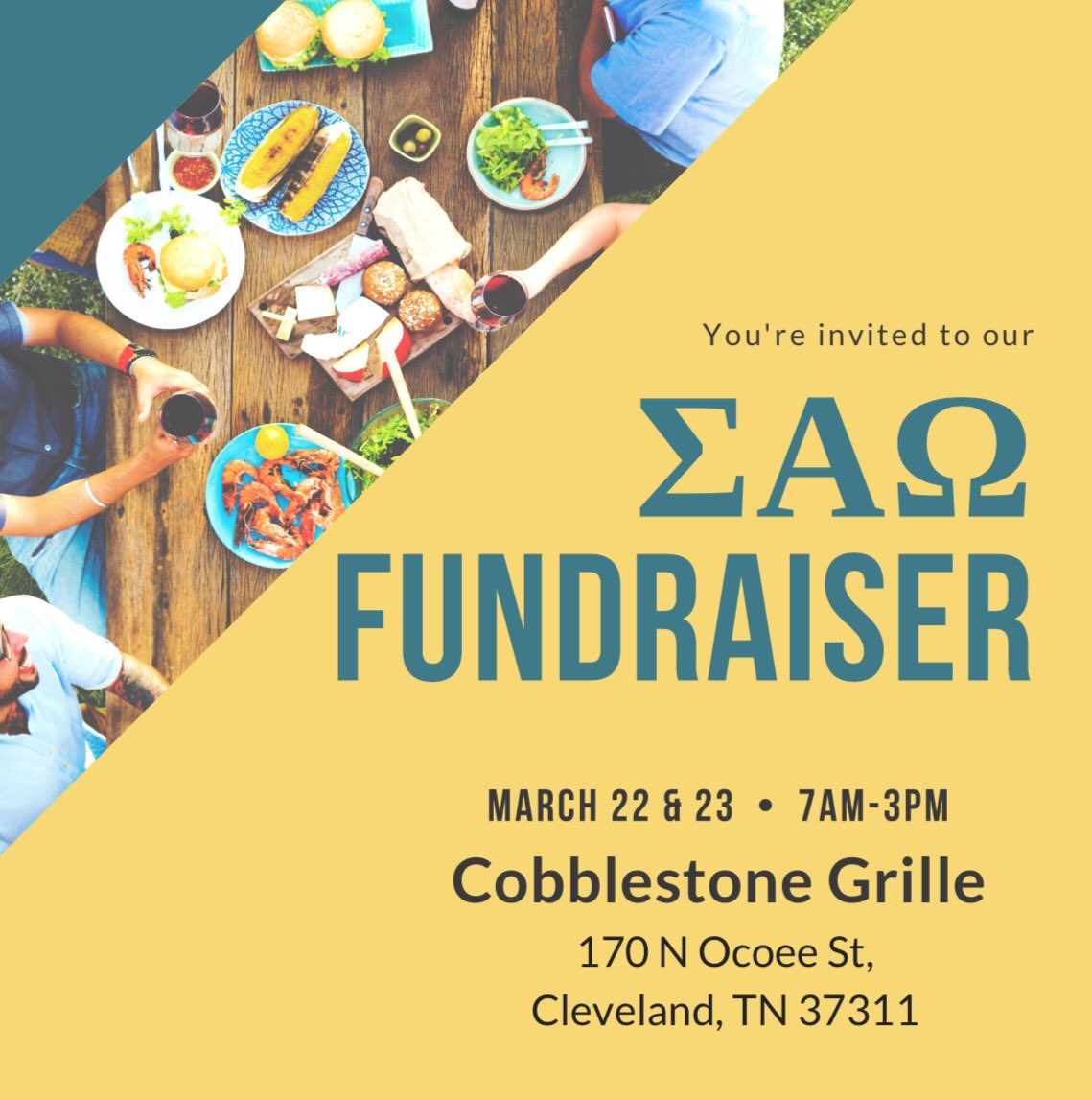 SAO_LeeU's tweet photo. Come eat some good food with a great club! We hope to see you there this week! https://t.co/h5EjIaEbc3