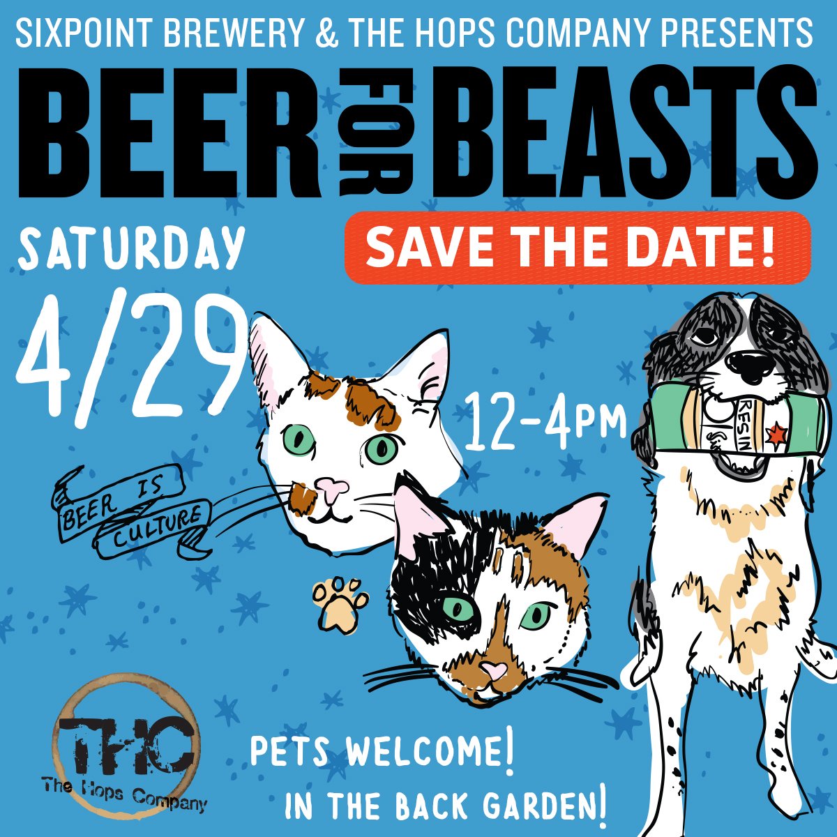 SixpointNE's tweet photo. Save the Date Alert: We're raising money for the beasts @TheHopsCompany on 4/29, more details soon! #beerforbeasts #ct #craftbeer #dogood https://t.co/y6OviMV1b5