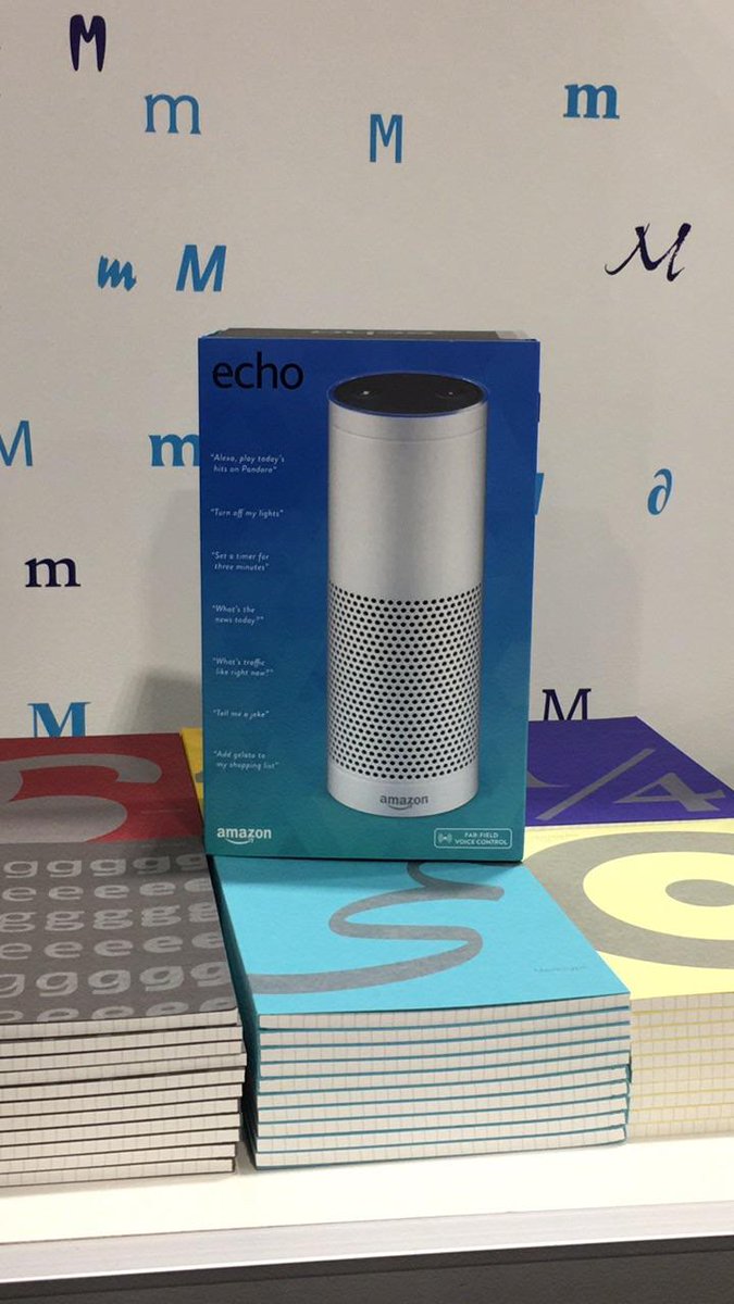 Monotype's tweet photo. Stop by Booth 450 and learn how you can win an #AmazonEcho! #MonotypeXSummit #AdobeSummit https://t.co/kqXbQa196s
